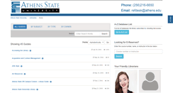 Desktop Screenshot of libguides.athens.edu