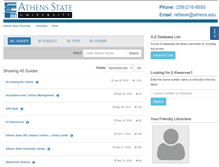 Tablet Screenshot of libguides.athens.edu